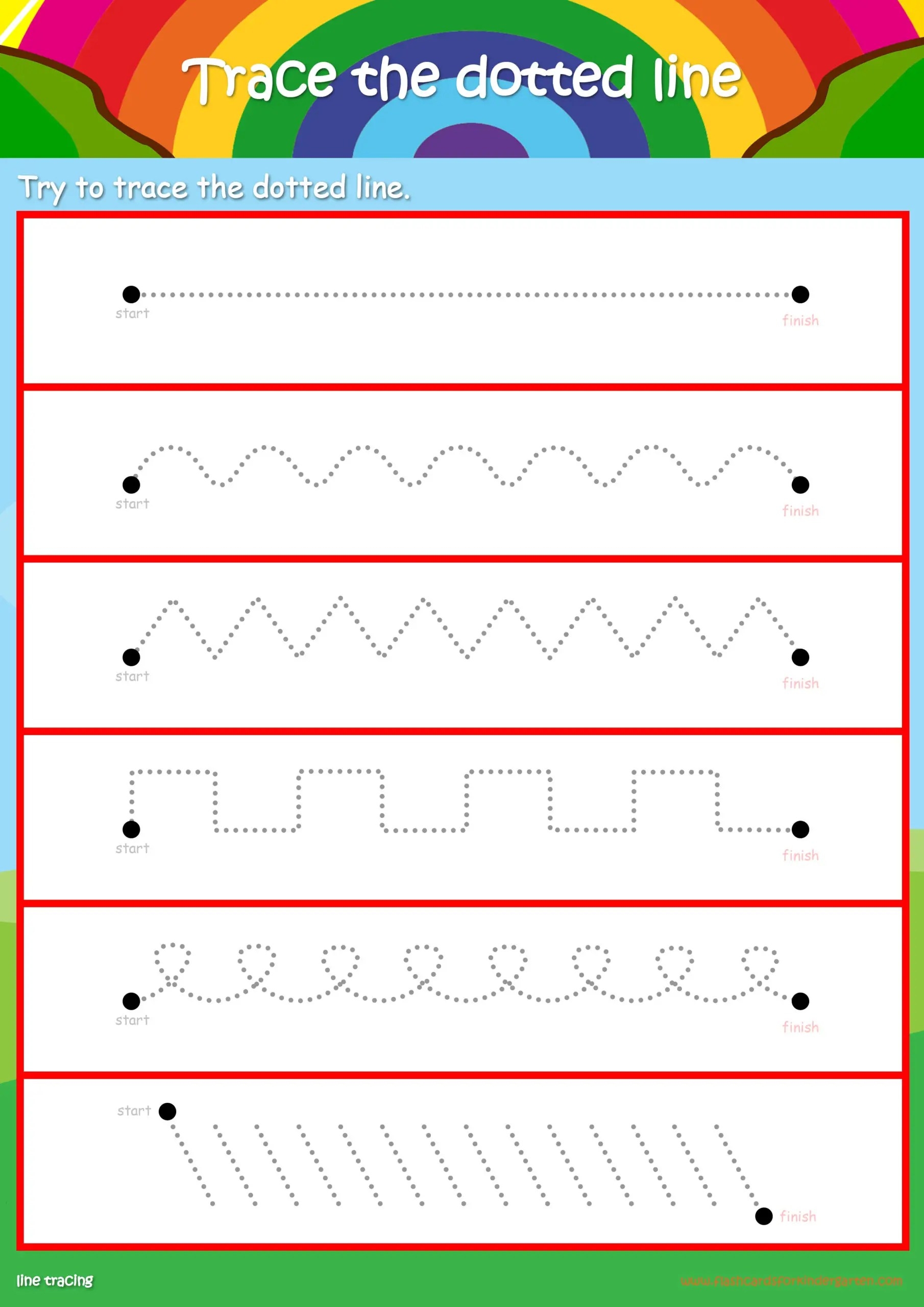 Tracing Lines Worksheets Worksheets Library