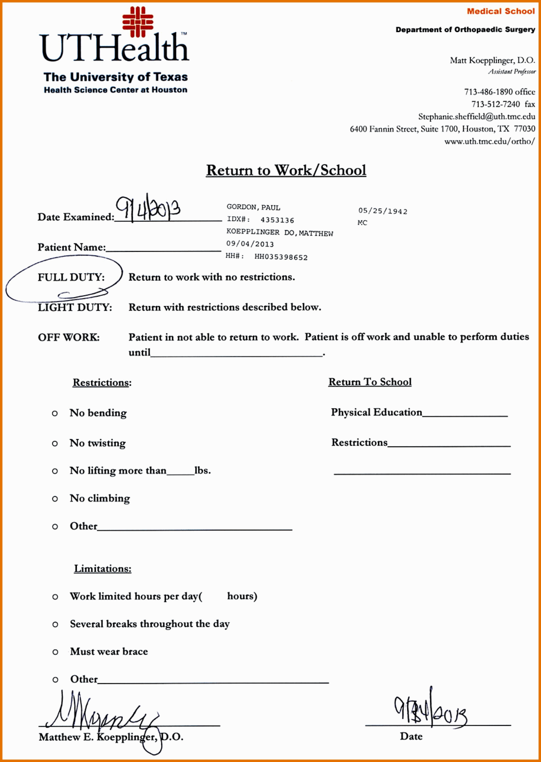 009 Template Ideas Doctor Excuse For Work Awesome Doctors Note Free 