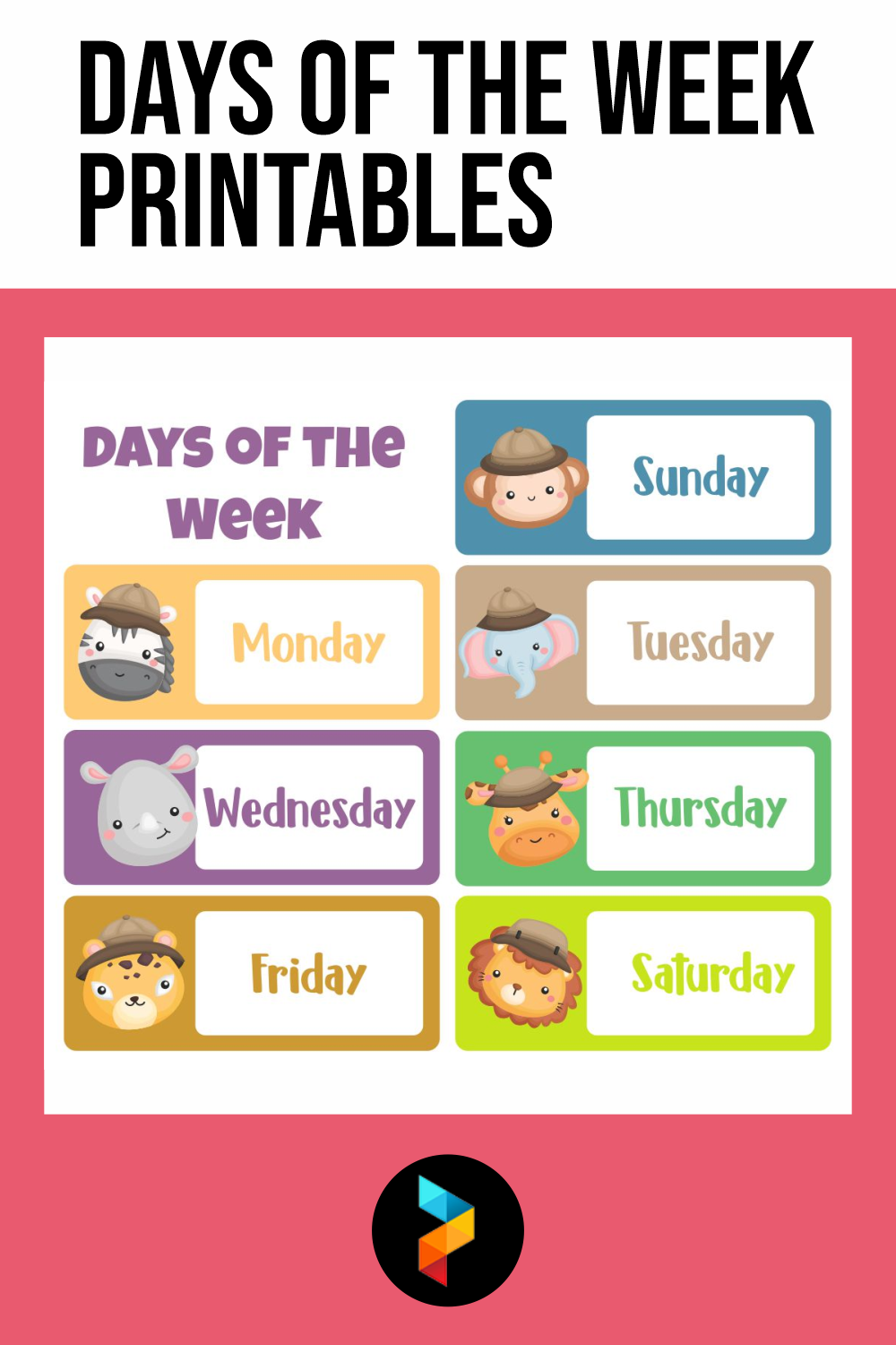 10 Best Days Of The Week Printables Printablee