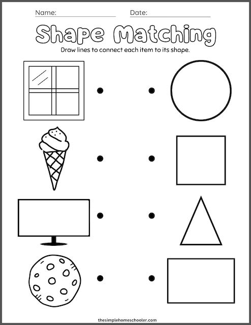 10 Free Square Shape Worksheets For Preschoolers Easy Print 