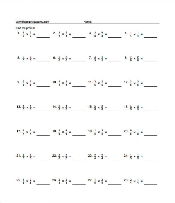 10 Multiplying Fractions Worksheet Templates PDF Worksheets Library