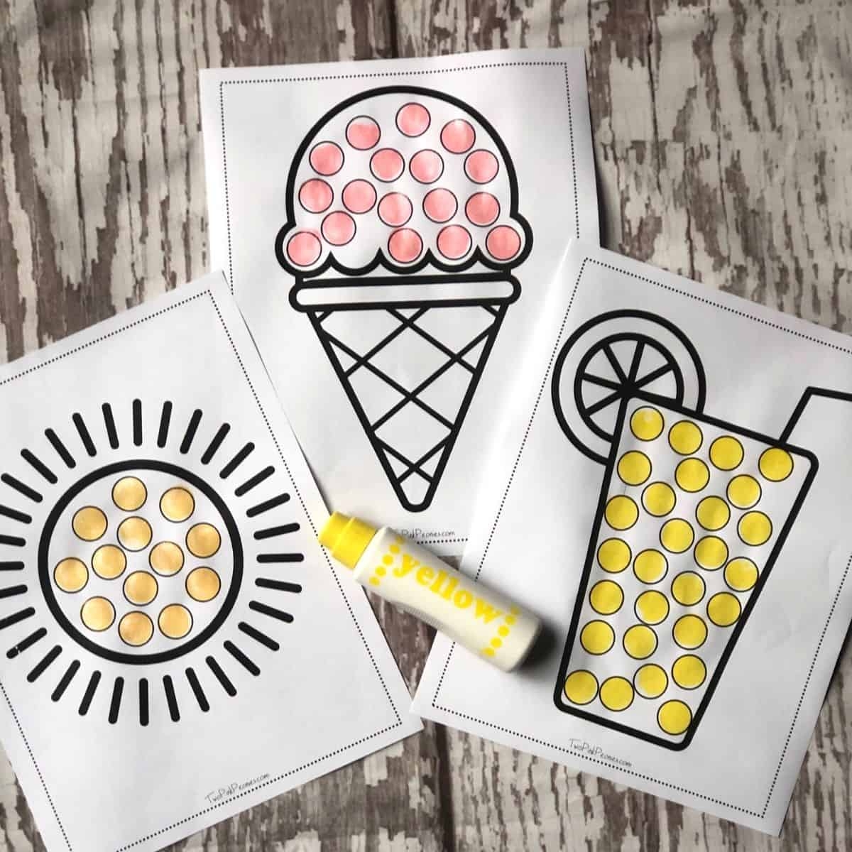11 Free Printable Summer Dot Marker Coloring Pages Do Vrogue co