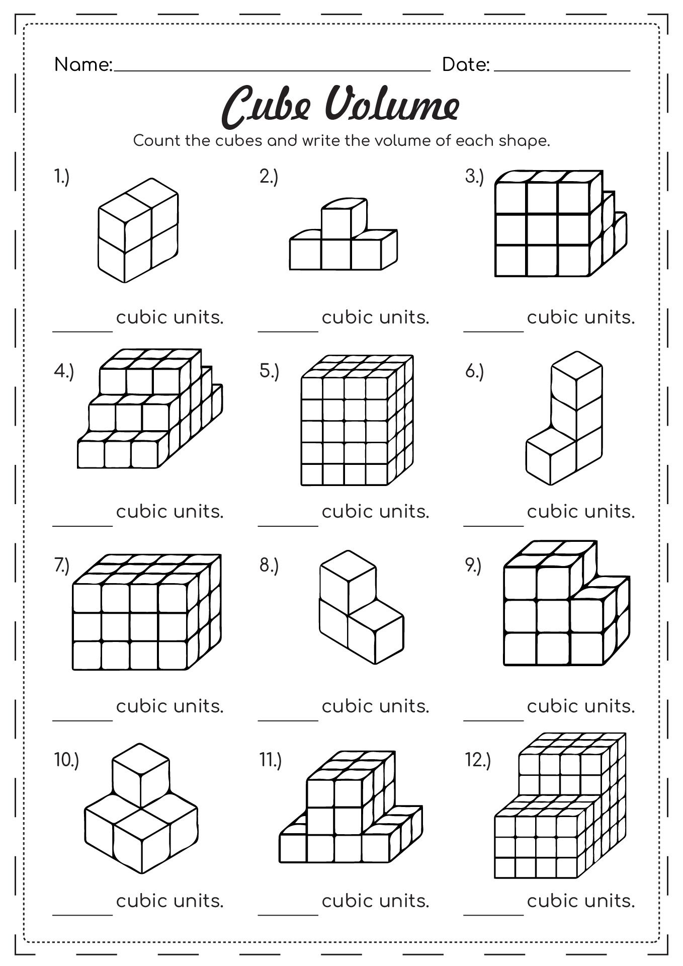 11 Measureing Volume Worksheets Grade 2 Worksheets Library