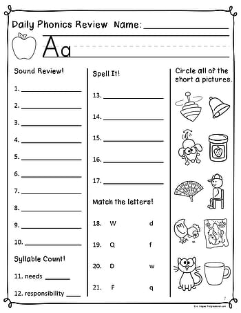 1st Grade Reading Worksheets Best Coloring Pages For Kids 