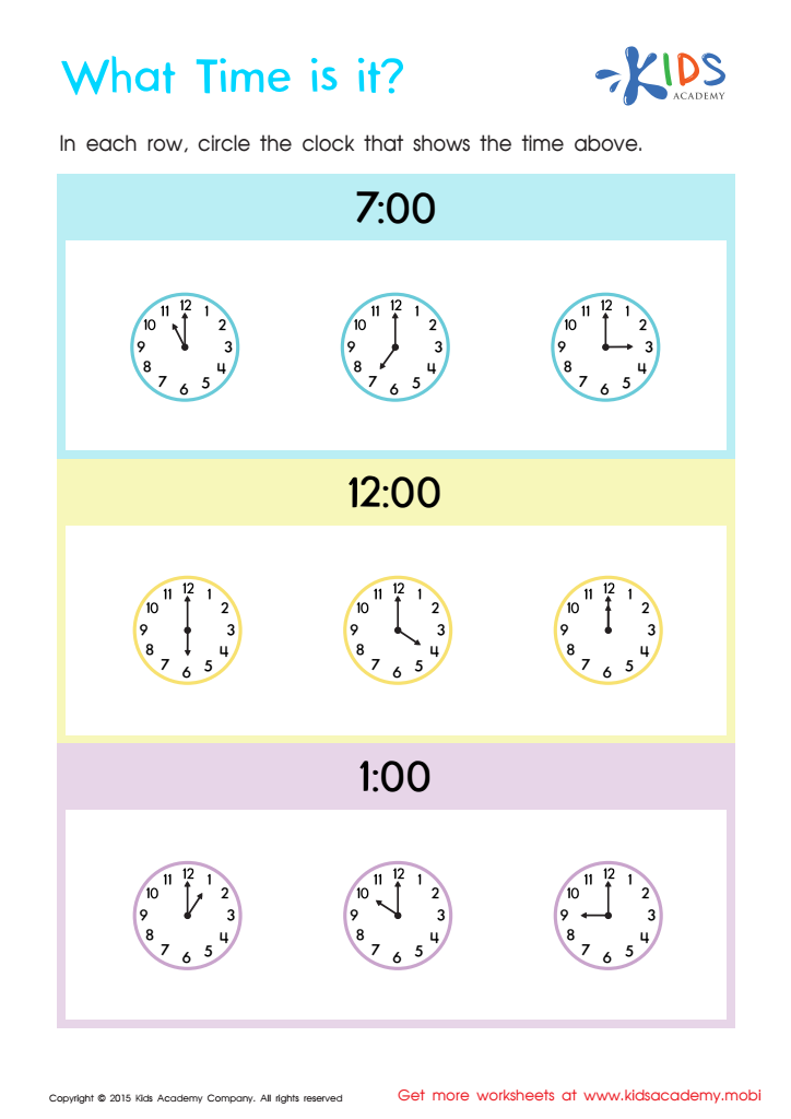 2nd Grade Math Worksheets Time Telling Time To 5 Minutes Beach 
