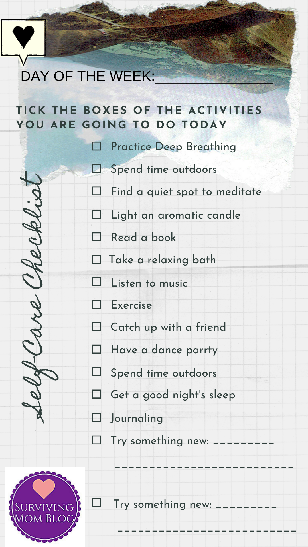 30 Day Self Care Challenge Printable Self Care Worksheets Ideas 