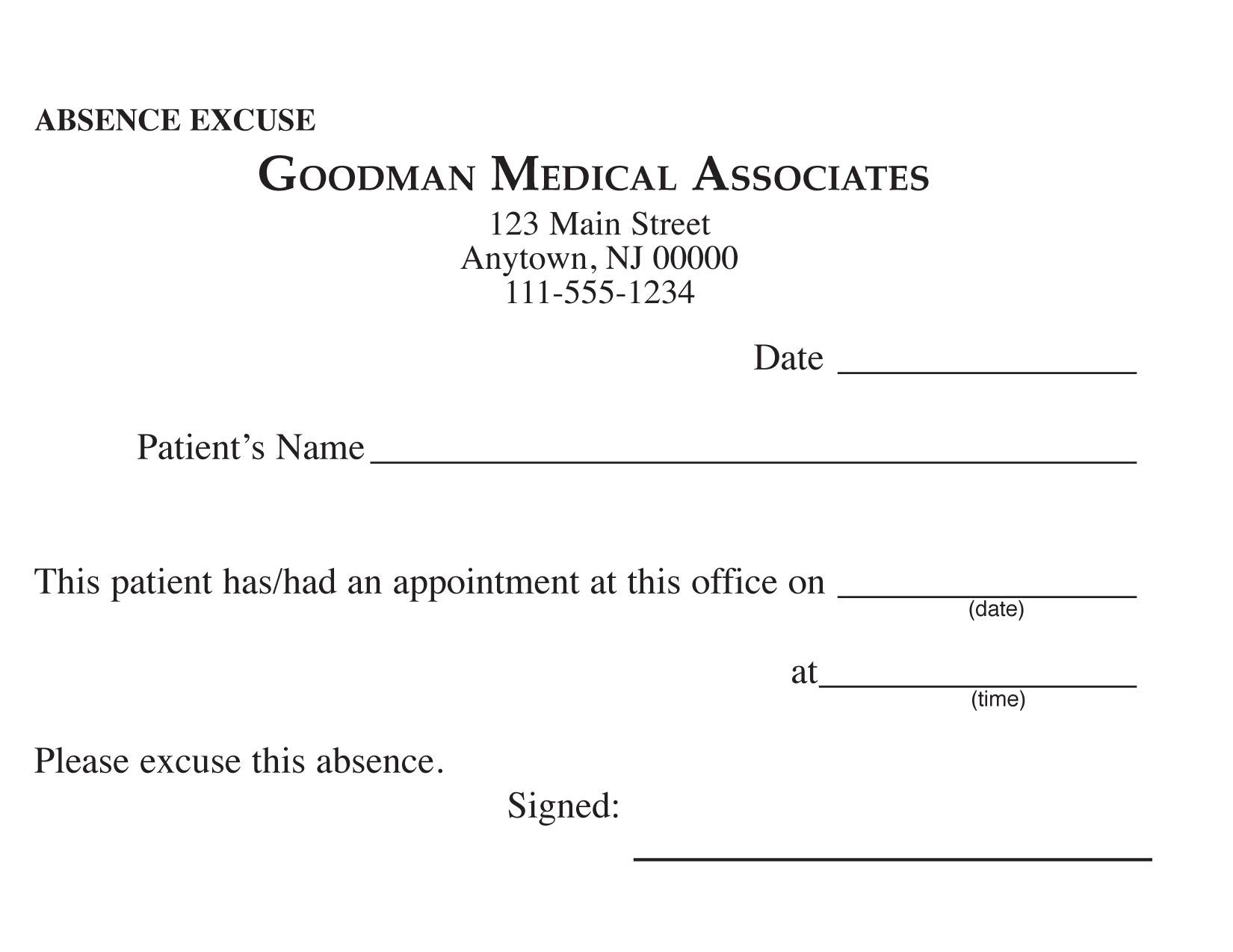 33 Fake Doctors Note Template Download For Work School More 