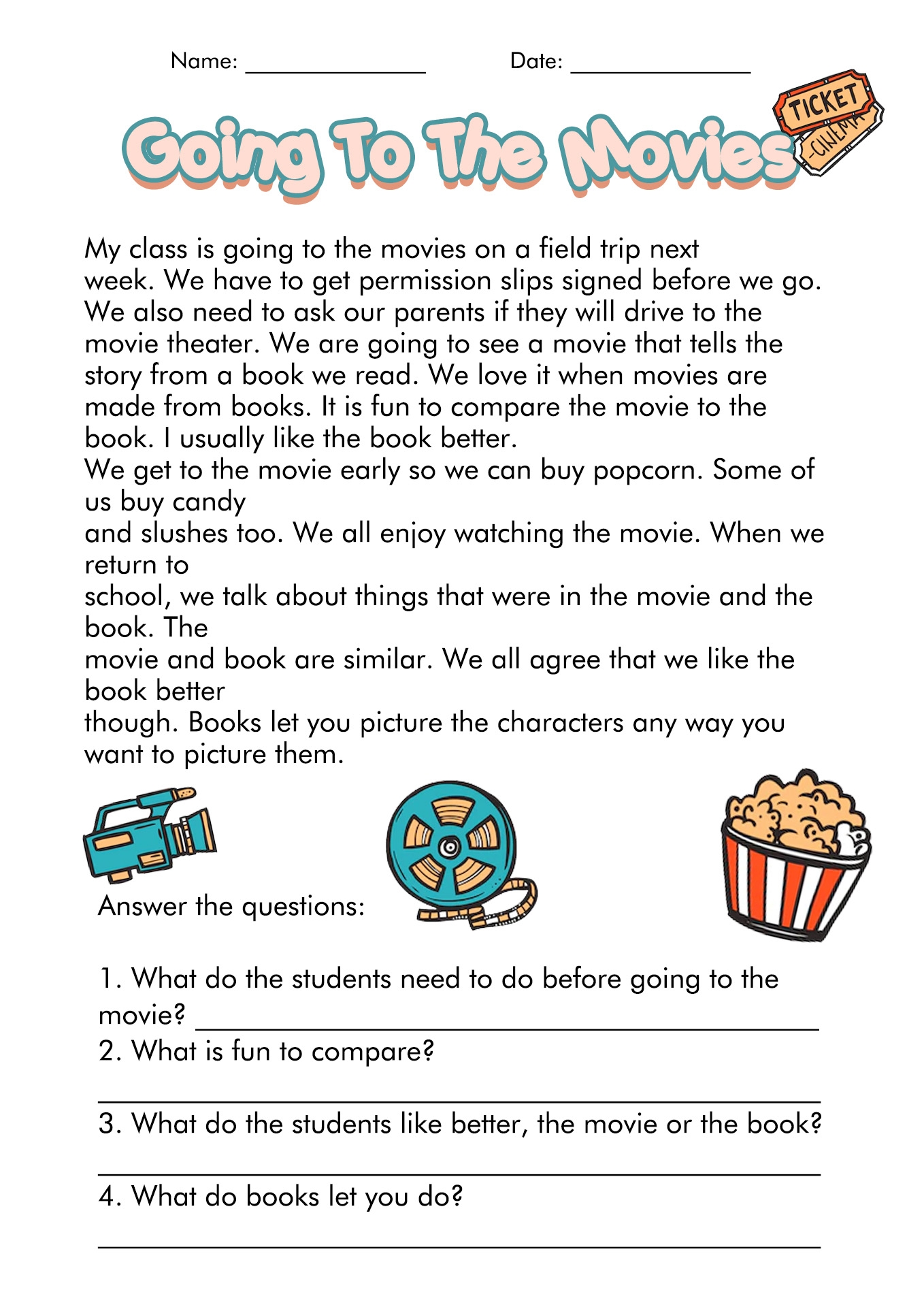 3rd Grade Reading Comprehension Skills Worksheets SkillsWorksheets