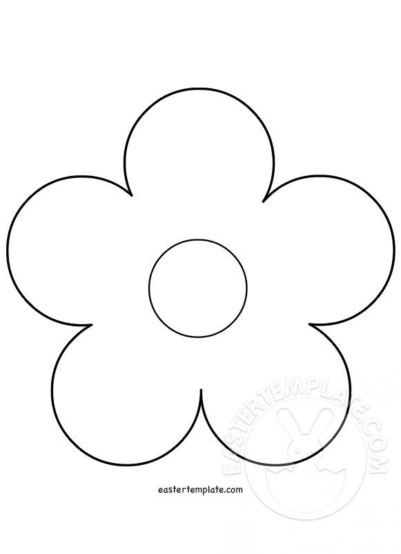 5 Petal Flower Template Free Printable Best Flower Site
