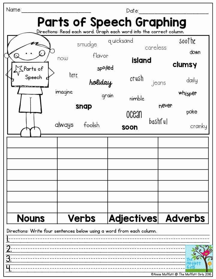 50 Noun Verb Adjective Worksheet
