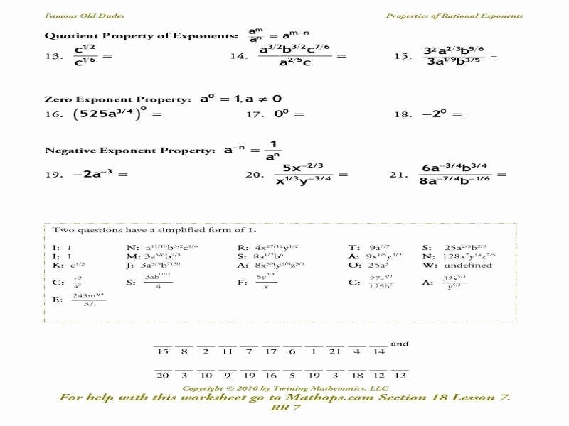 50 Properties Of Exponents Worksheet Chessmuseum Template Library