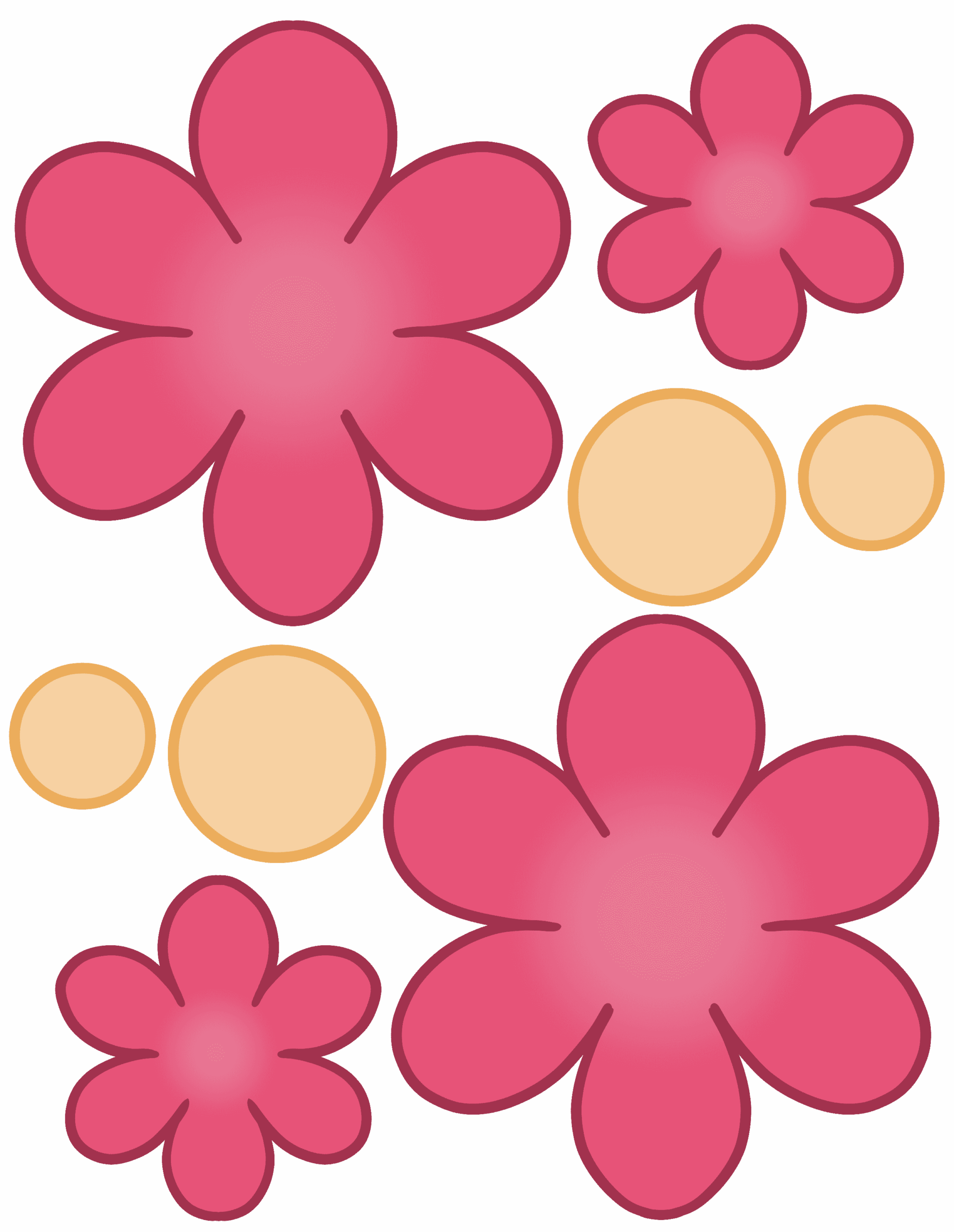 6 Free Printable Flower Templates Freebie Finding Mom