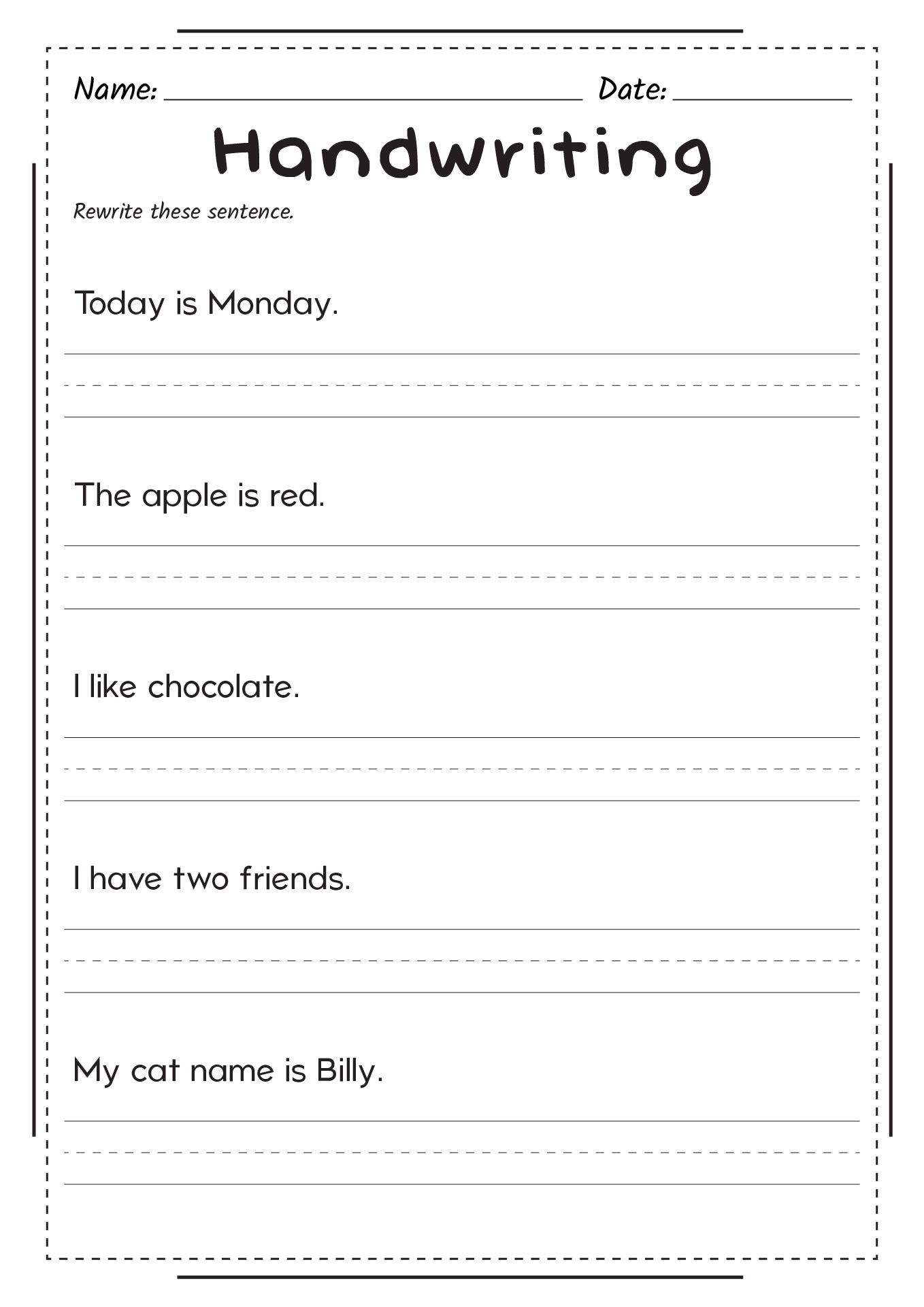 7 Best Images Of Blank Alphabet Handwriting Worksheets Handwriting 