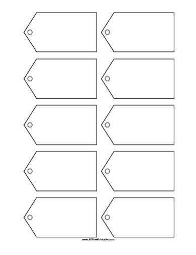 7 Best Images Of Free Printable Tags Templates Printable Blank Gift 