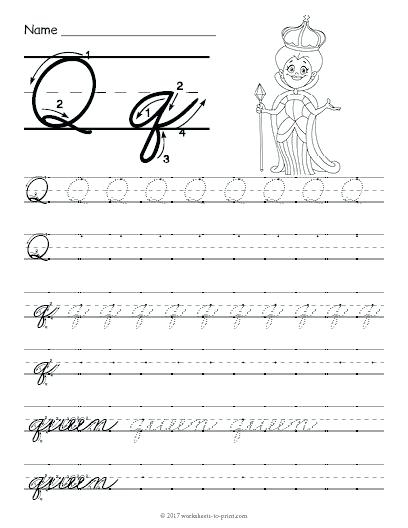 70 Cursive Worksheets For Handwriting Practice Kitty Baby Love