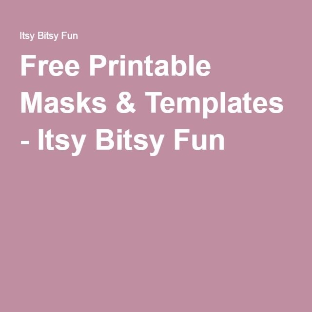 A Pink Background With The Words Free Printable Masks And Templates