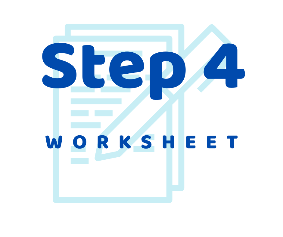 AA Step 4 Guide To Fourth Step Inventory Worksheet Prayers 