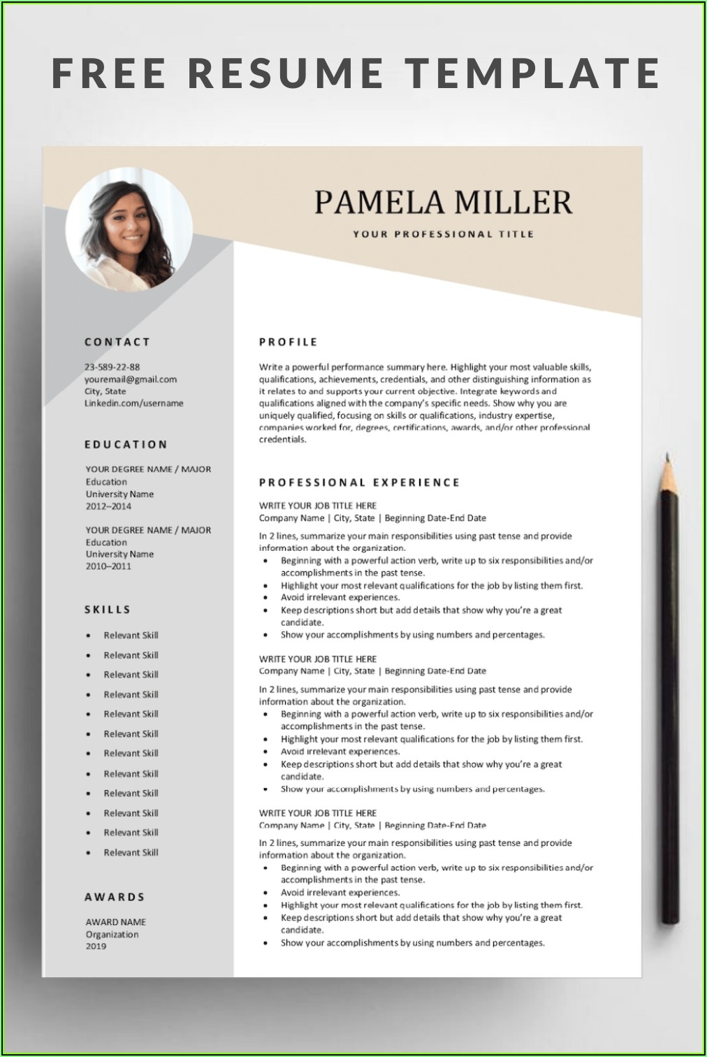 Absolutely Free Printable Resume Templates Printable Templates Free