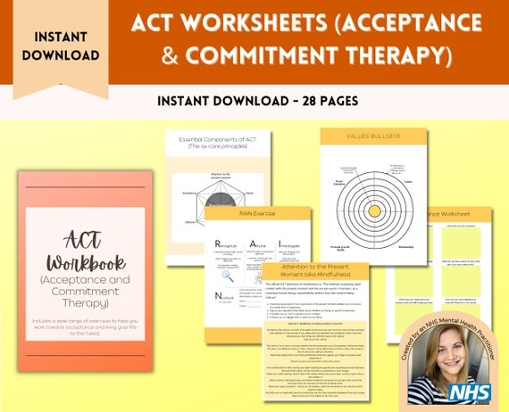 ACT Therapy Worksheet Example Free PDF Download Worksheets Library