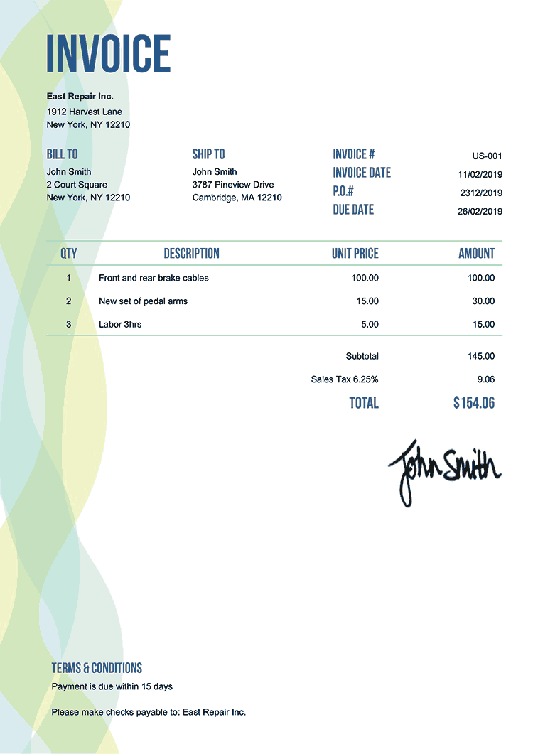 Advanced Invoice Template