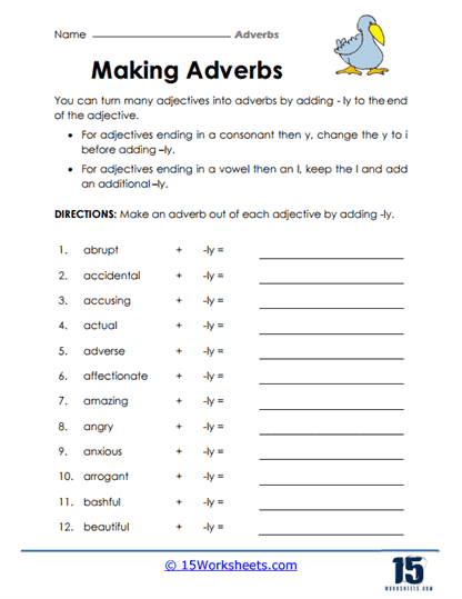 Adverbs Worksheets 15 Worksheets Worksheets Library