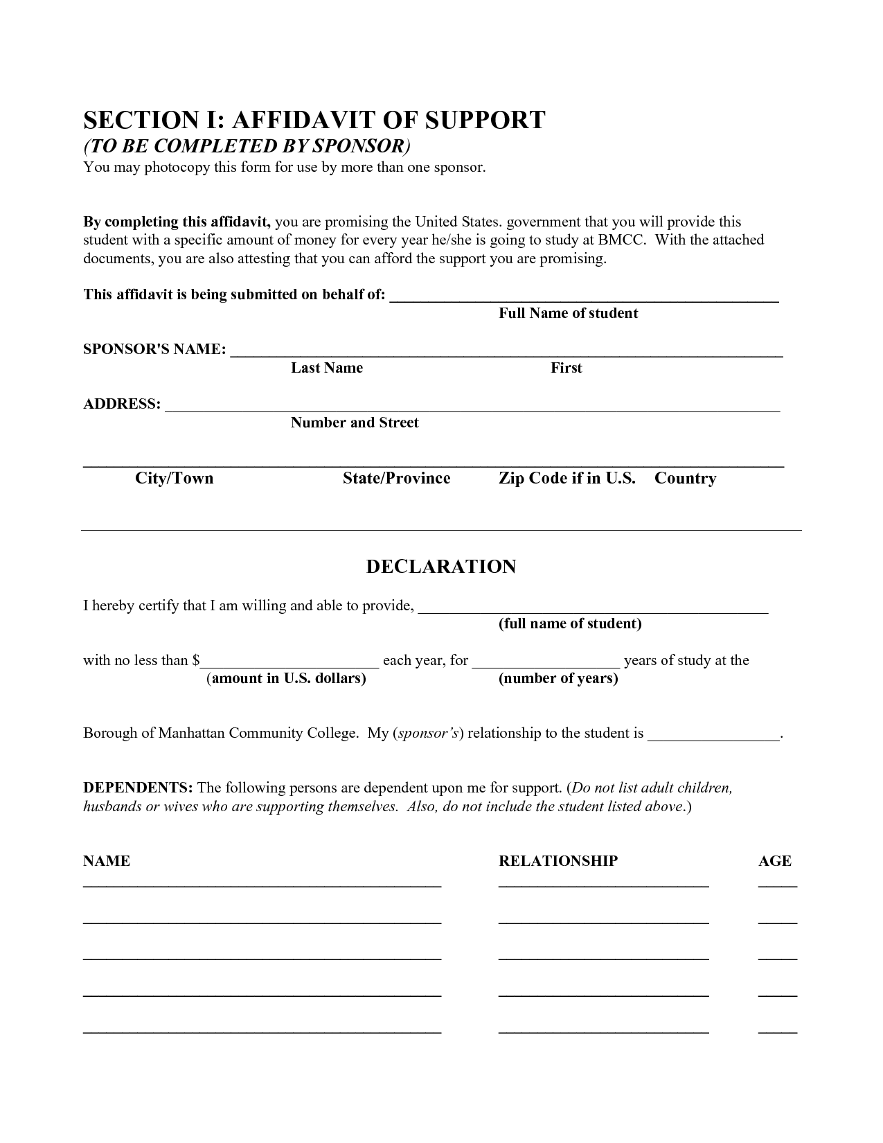 Affidavit Template Hq Printable Documents Vrogue co