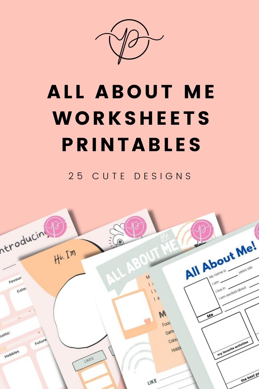All About Me Worksheet Kindergarten Printable Online