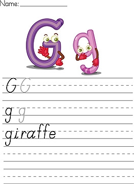 Alphabet Sheet Sheet Primary Alphabet Vector Sheet Primary Alphabet 