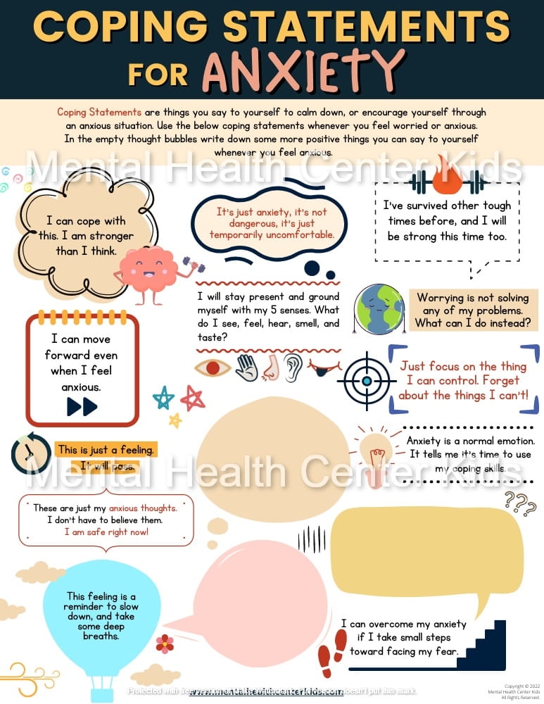 Anxiety Worksheets For Kids Worksheets Library