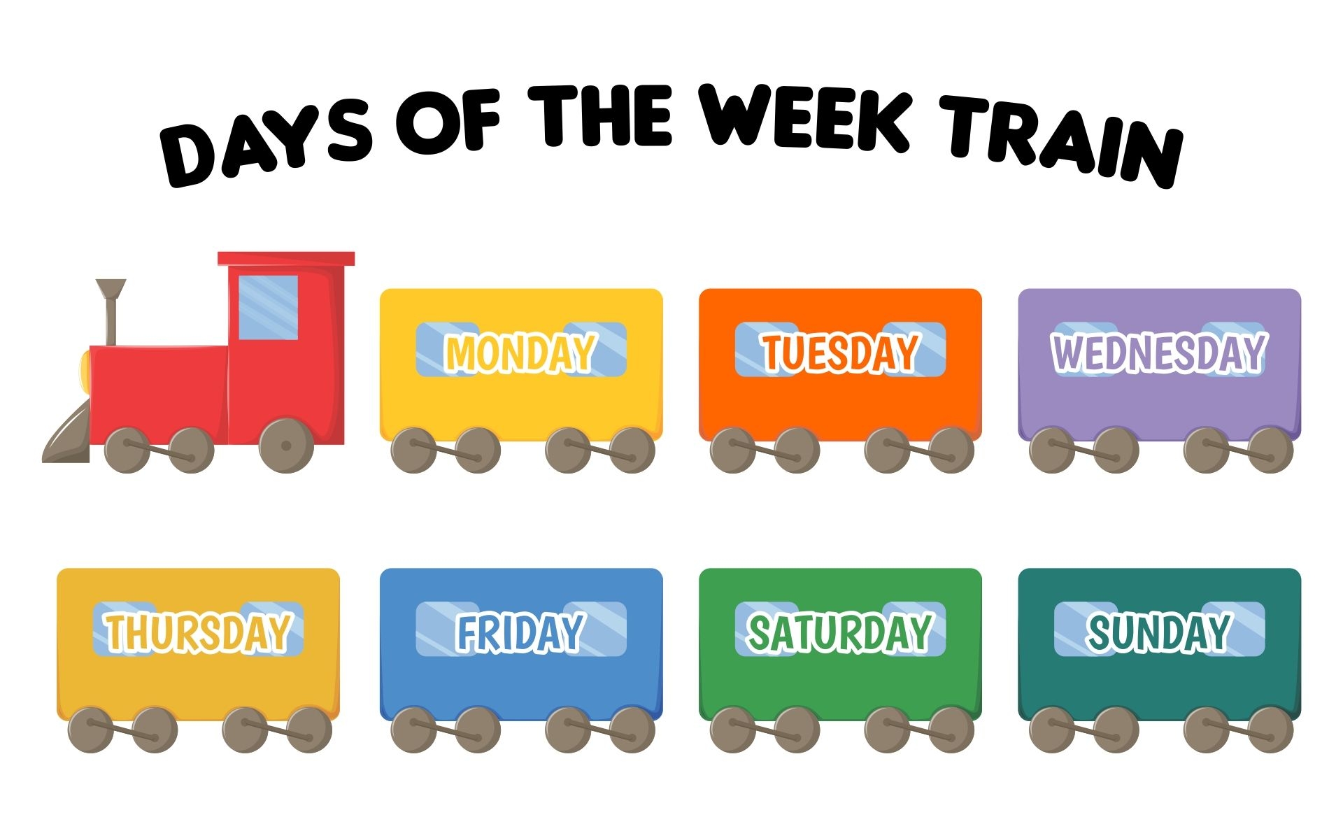 Best 13 Days Of The Week Train 10 Free PDF Printables Artofit