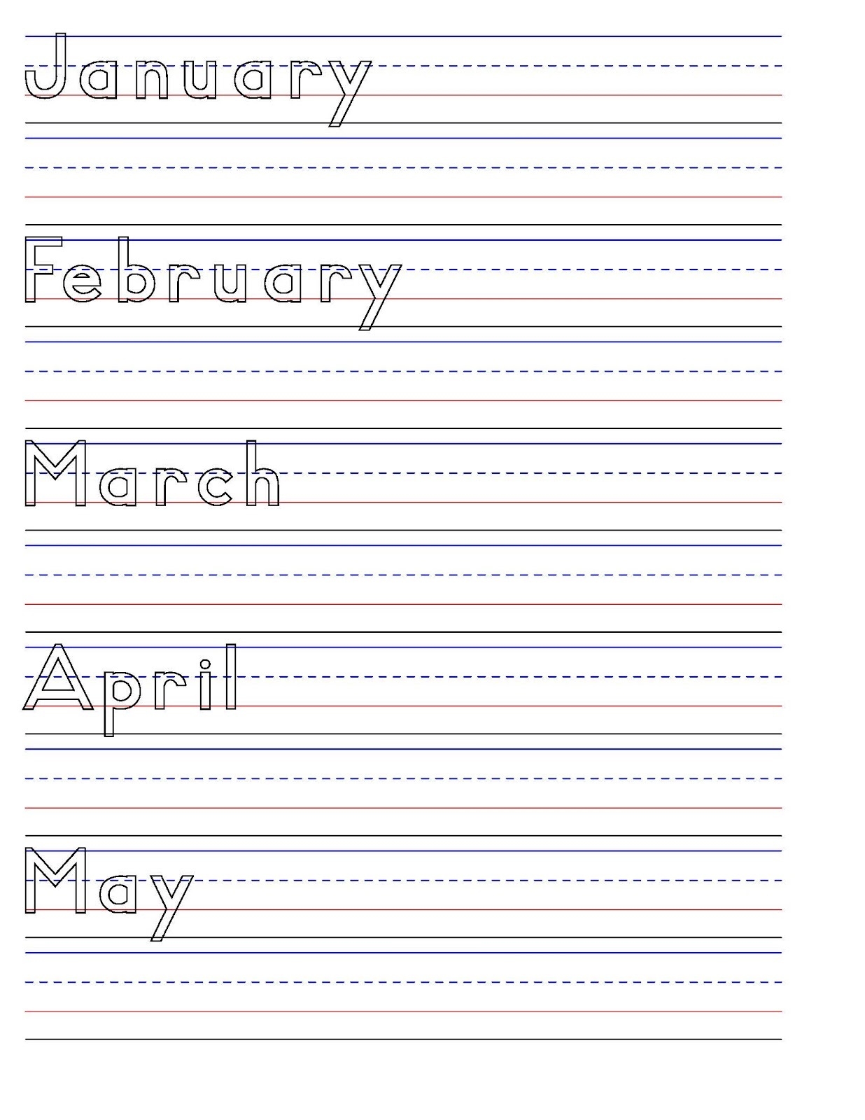 Best Printable Handwriting Sheets Activity Shelter