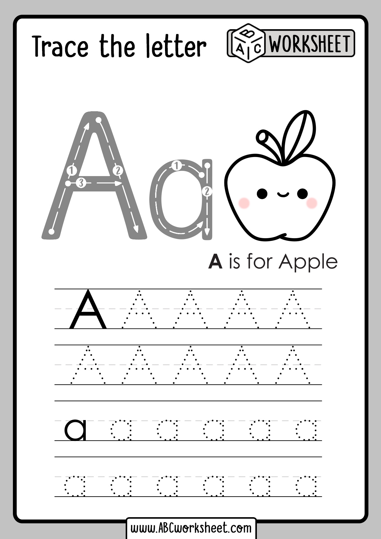Big And Small Alphabet Tracing Worksheets Alphabet Tracing Worksheets