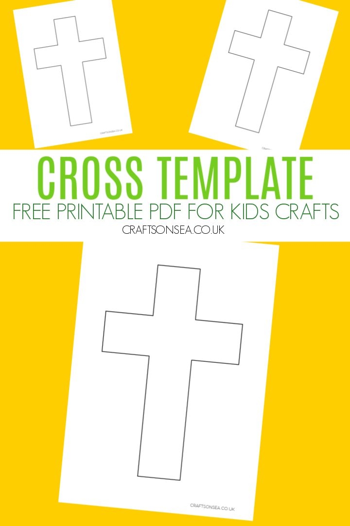 Blank Cross Template FREE Printable PDF Crafts On Sea Templates
