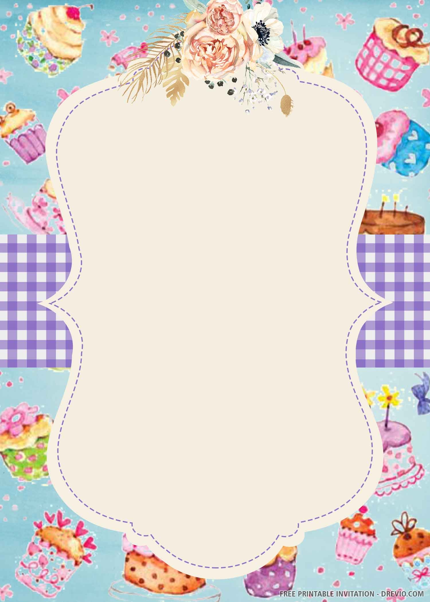 Blank Free Printable Birthday Invitation Templates