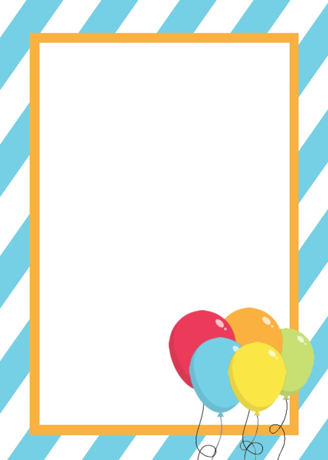 Blank Free Printable Birthday Invitation Templates Printable Sight 