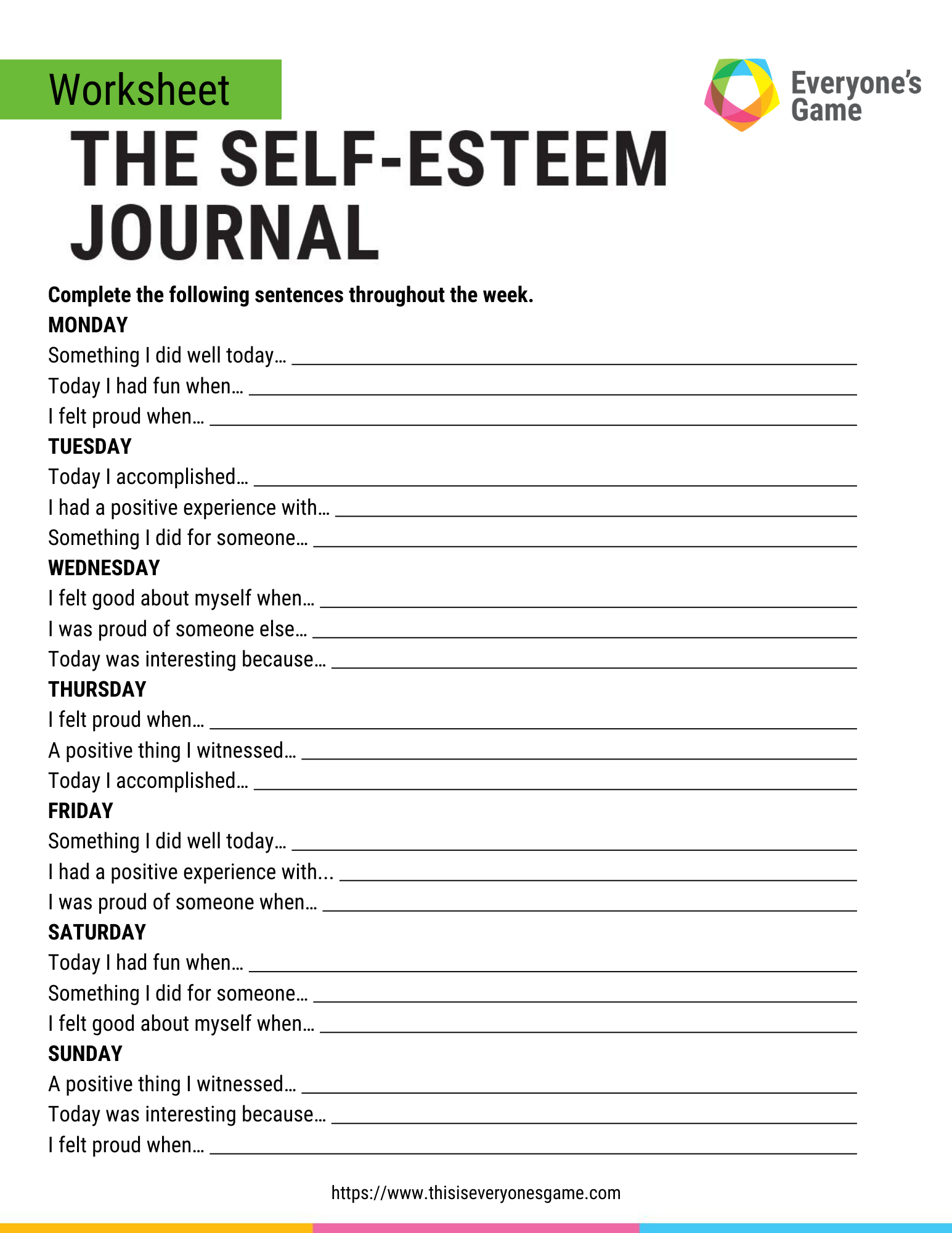 Boost Your Confidence Self Confidence Worksheets For Personal Growth