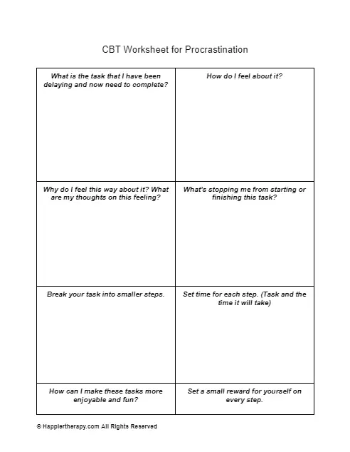 CBT Worksheets CBT Psychology For Personal Development Worksheets