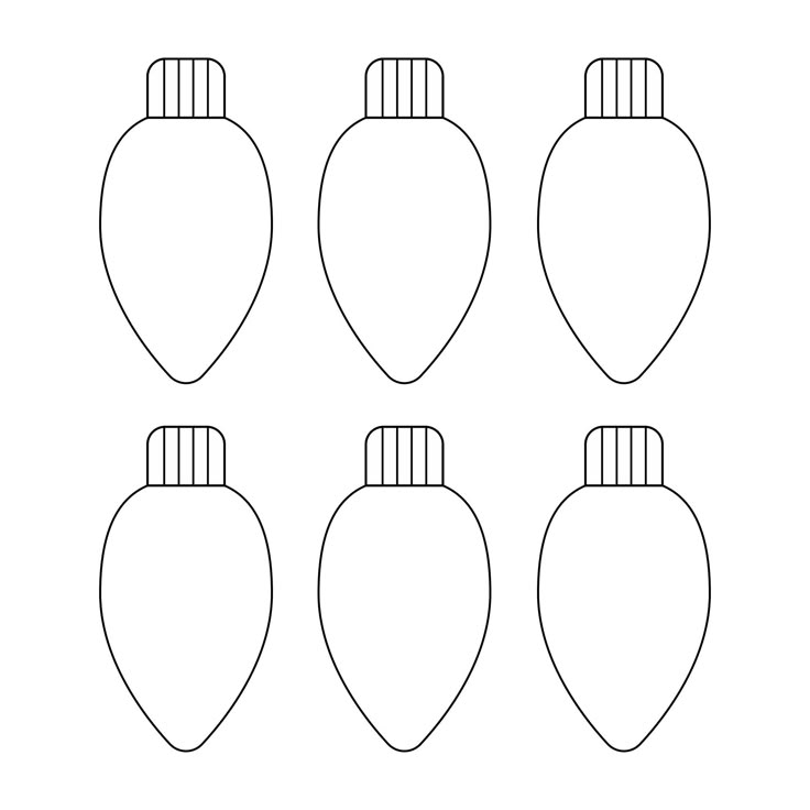 Christmas Light Template 15 Free PDF Printables Printablee