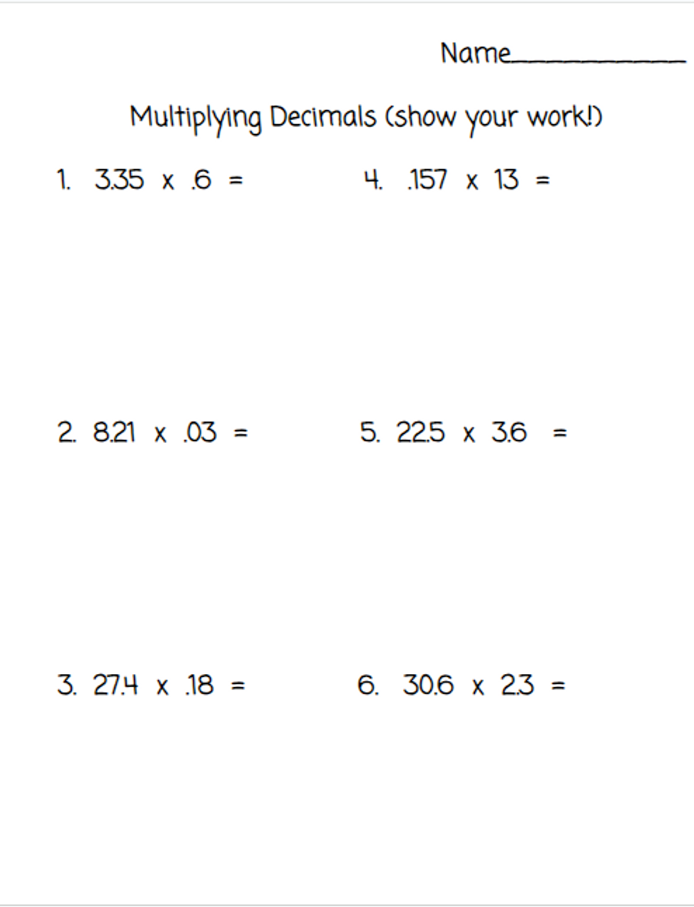 Christmas Multiplying Decimals Digital And Printable Amped Up 