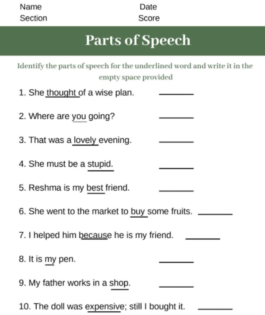 Class 3 English Grammar Worksheets Prntbl concejomunicipaldechinu gov co