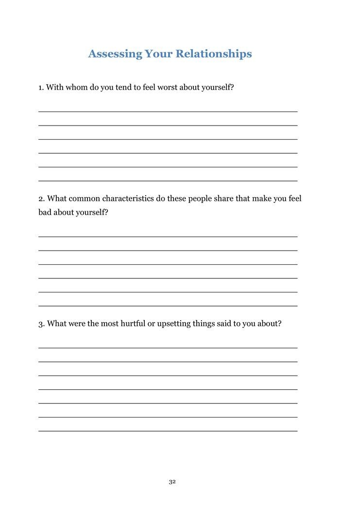 Codependency Worksheets Codependency Worksheets Codependency