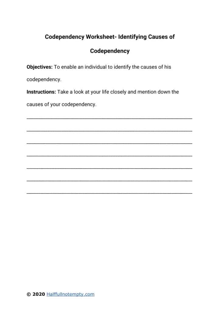 Codependency Worksheets Printable Anger Management Worksheets