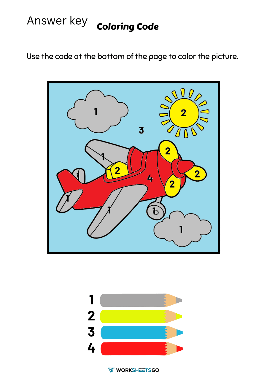 Color Code Worksheets WorksheetsGO