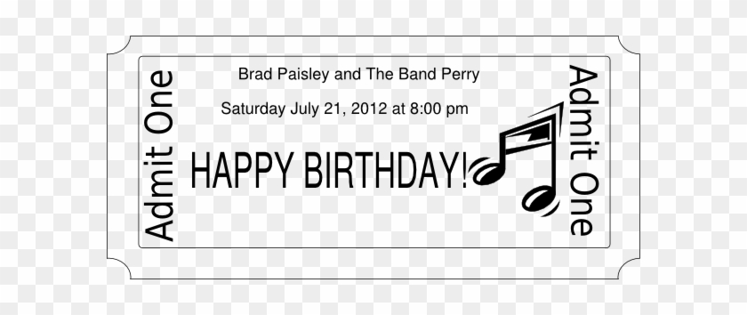 Concert Ticket Template Free Printable Free Templates Printable