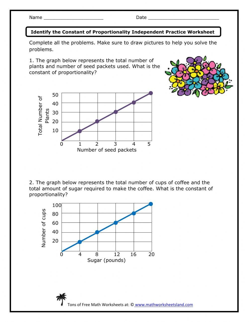 Constant Of Proportionality Online Exercise For Live Worksheets 
