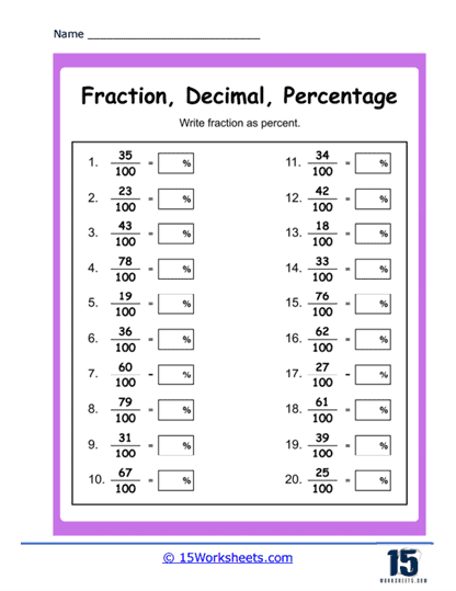 Converting Fractions Worksheets 15 Worksheets Worksheets Library