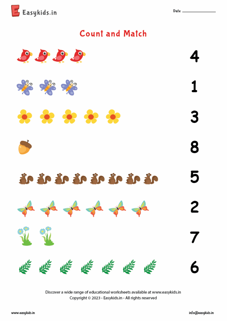 Maths Worksheet For Nursery Class - Download Free Printable Templates
