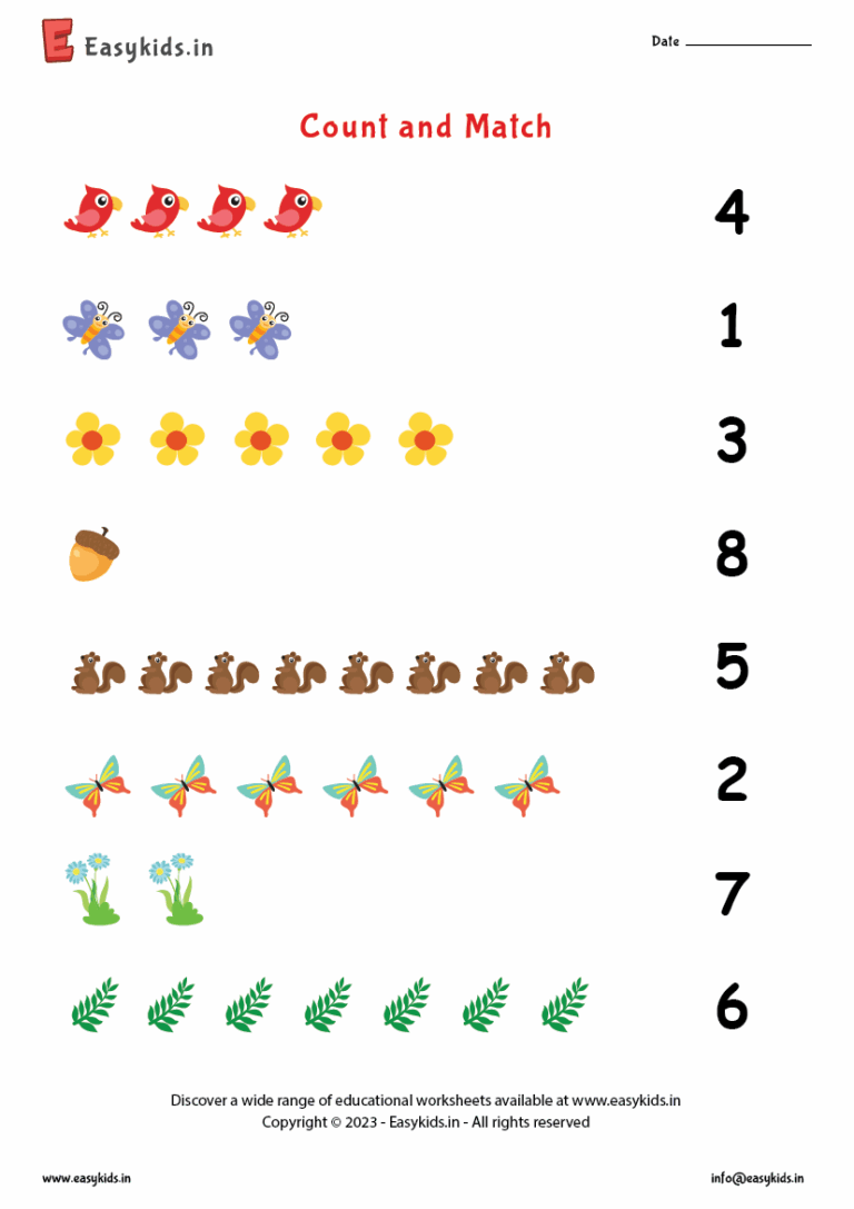 Maths Worksheet For Nursery Class - Download Free Printable Templates