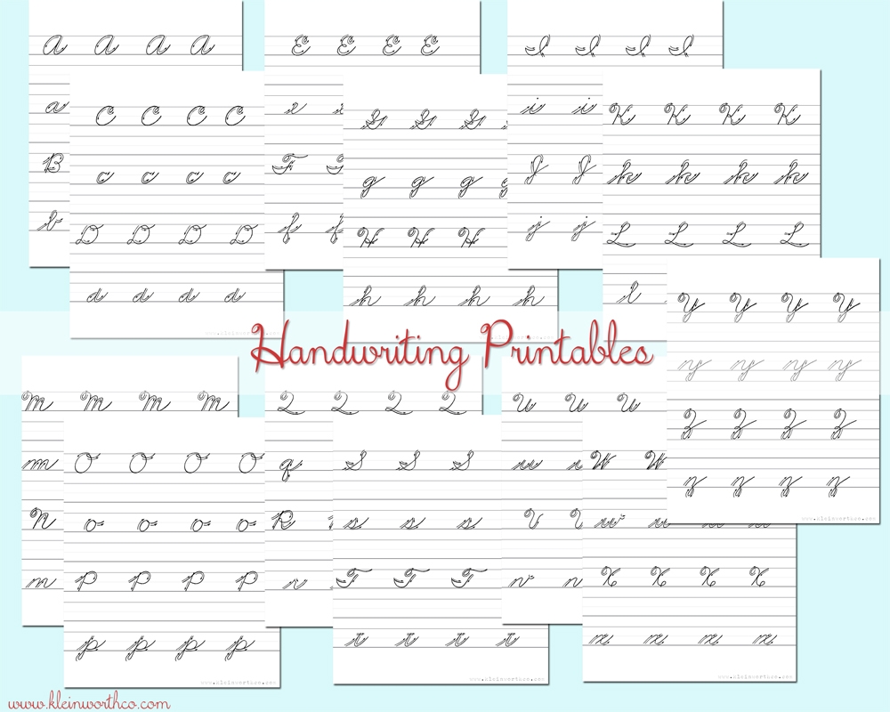 Cursive Handwriting Worksheets Adults