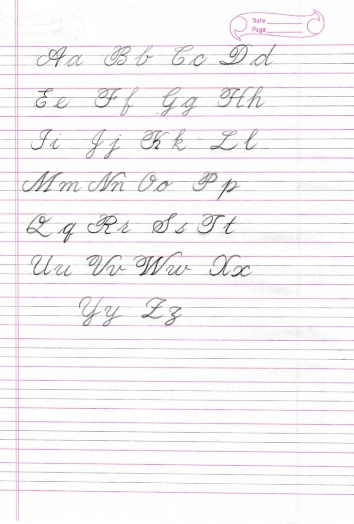 Cursive Handwriting Worksheets Alphabet Handwriting Worksheets